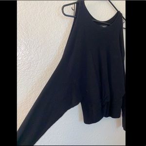 Black off the shoulder sweater